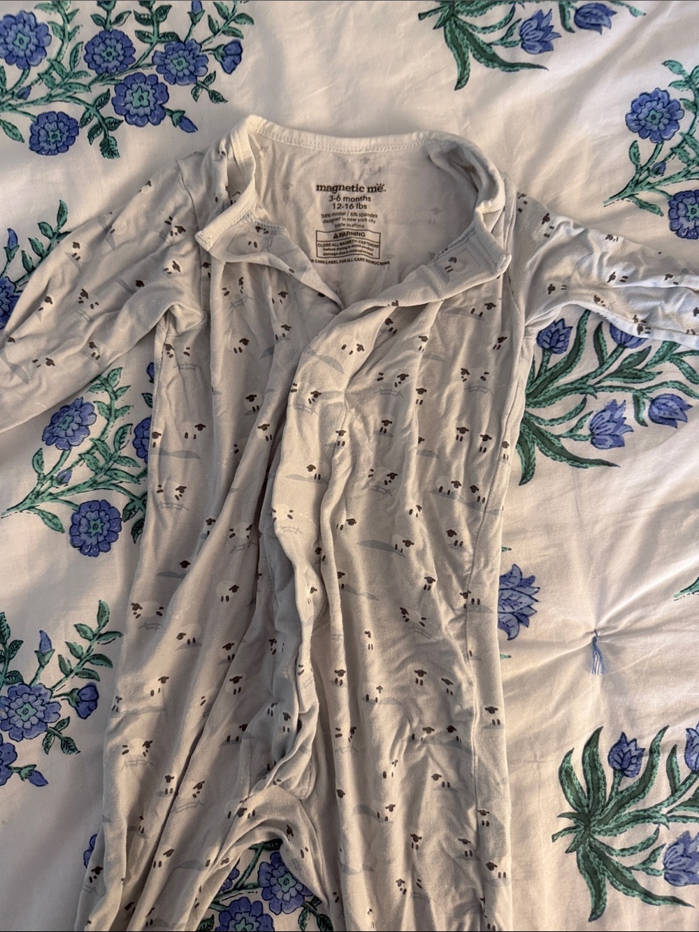 Magnetic Me footie pajama with sheep 3-6 months